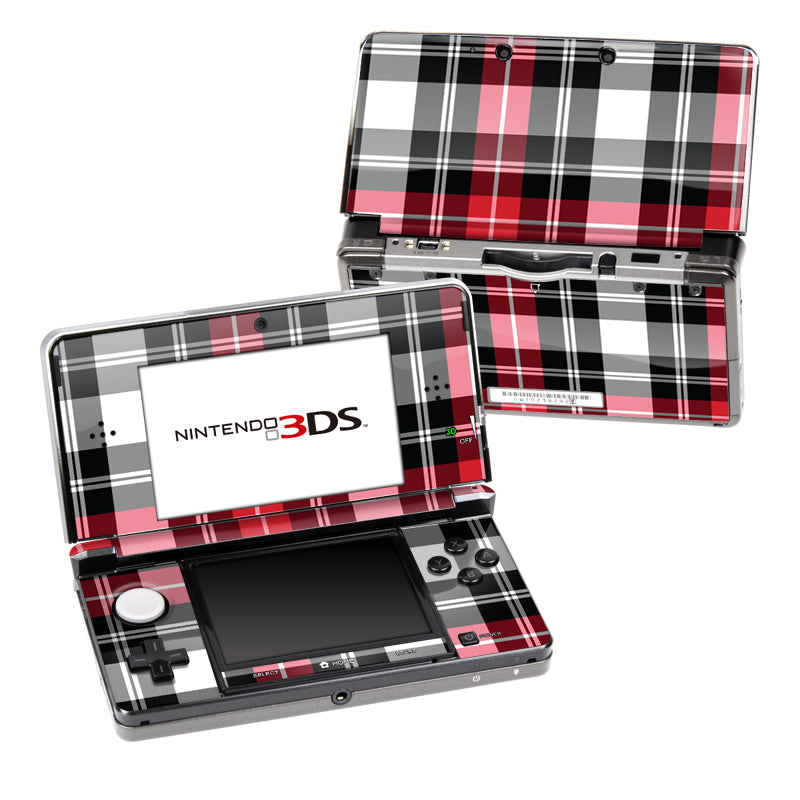 Red Plaid - Nintendo 3DS Skin