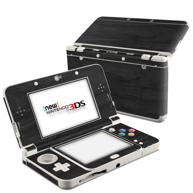 Black Woodgrain - Nintendo 3DS 2015 Skin