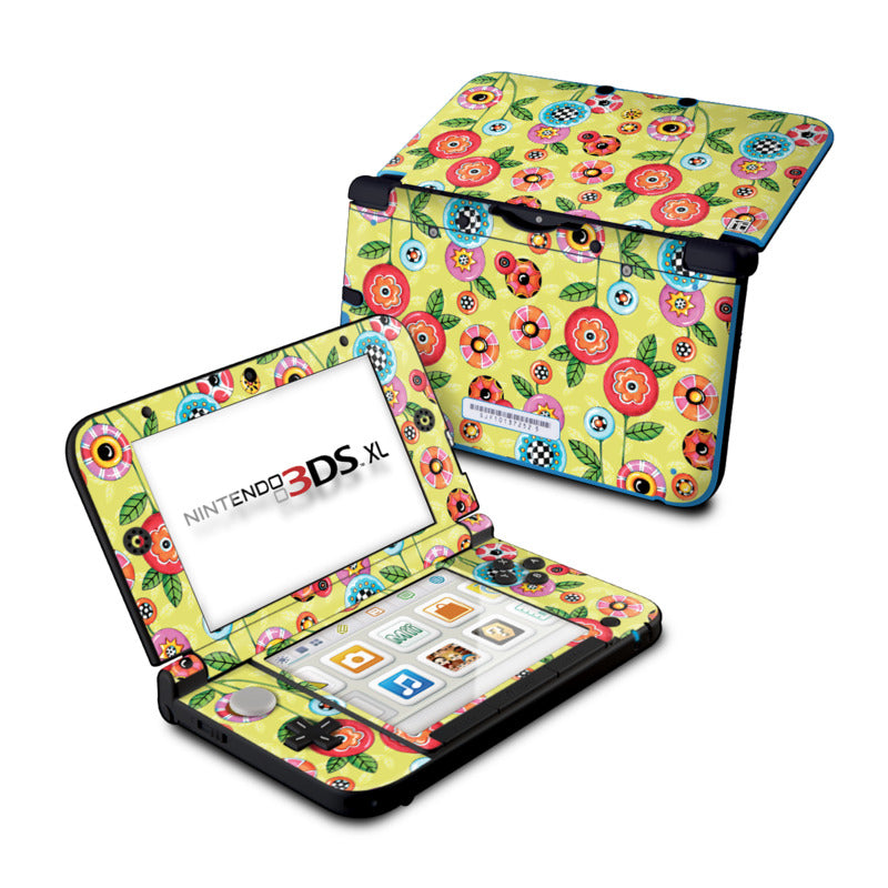 Button Flowers - Nintendo 3DS XL Skin