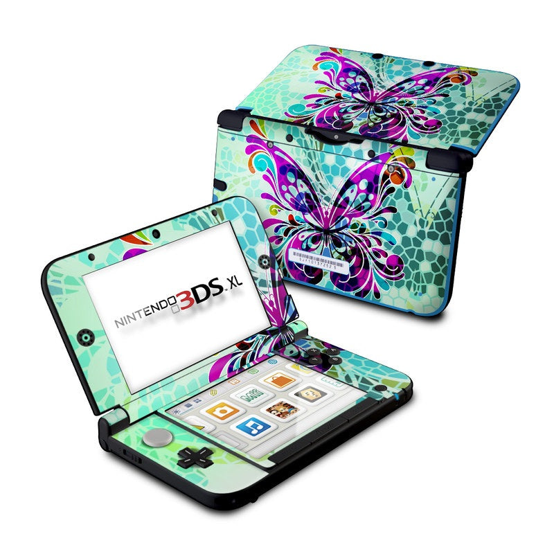 Butterfly Glass - Nintendo 3DS XL Skin