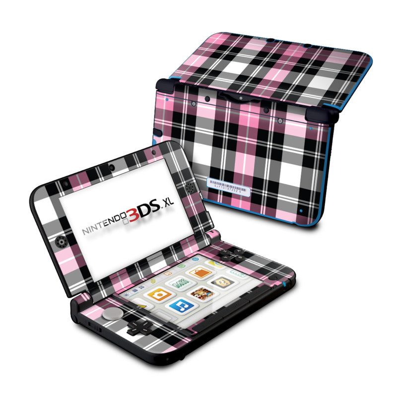 Pink Plaid Nintendo 3DS XL Skin Pink Plaid Nintendo 3DS XL Skin