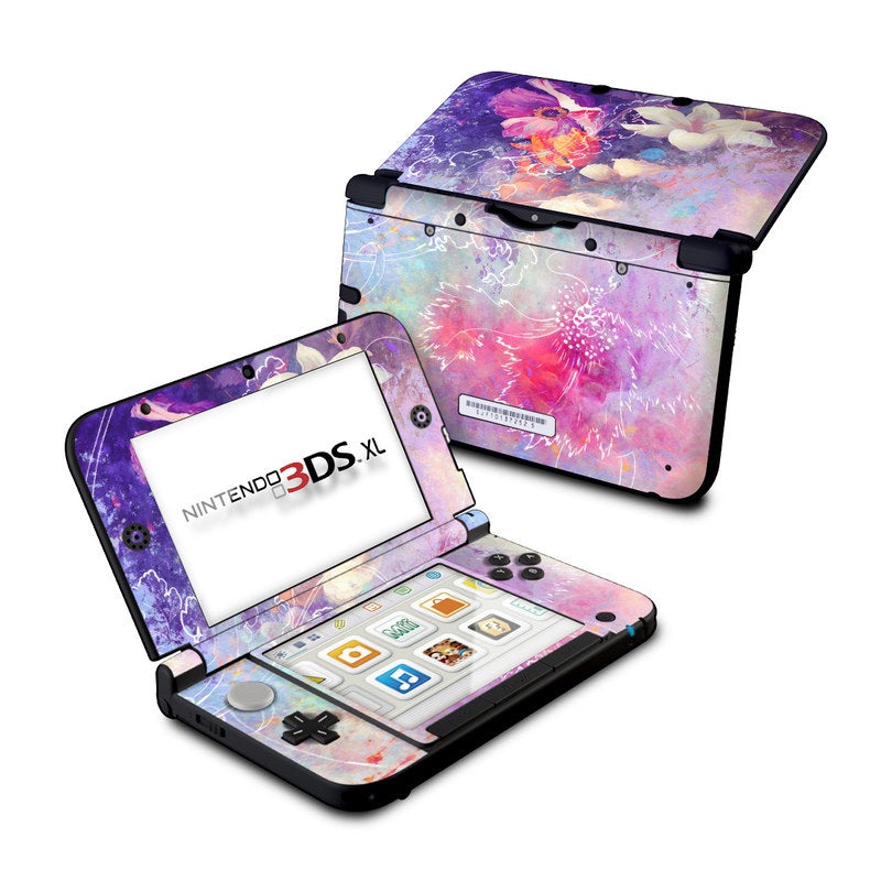 Sketch Flowers Lily - Nintendo 3DS XL Skin