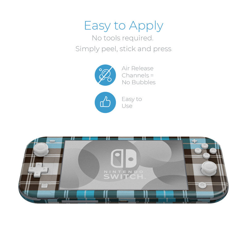 Turquoise Plaid - Nintendo Switch Lite Skin