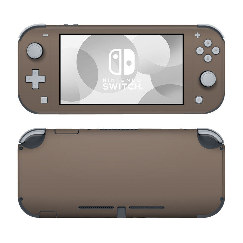 Solid State Flat Dark Earth - Nintendo Switch Lite Skin