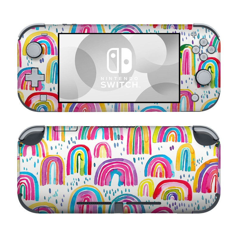 Watercolor Rainbows - Nintendo Switch Lite Skin