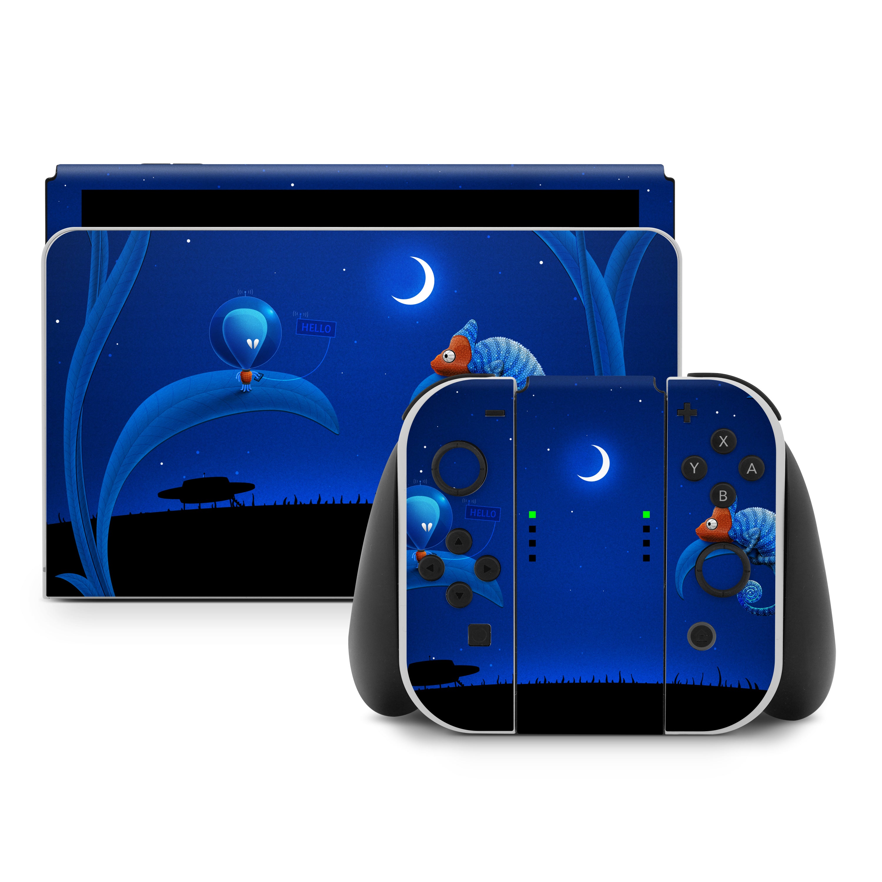 Alien and Chameleon - Nintendo Switch Skin