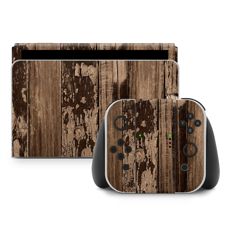 Weathered Wood - Nintendo Switch Skin