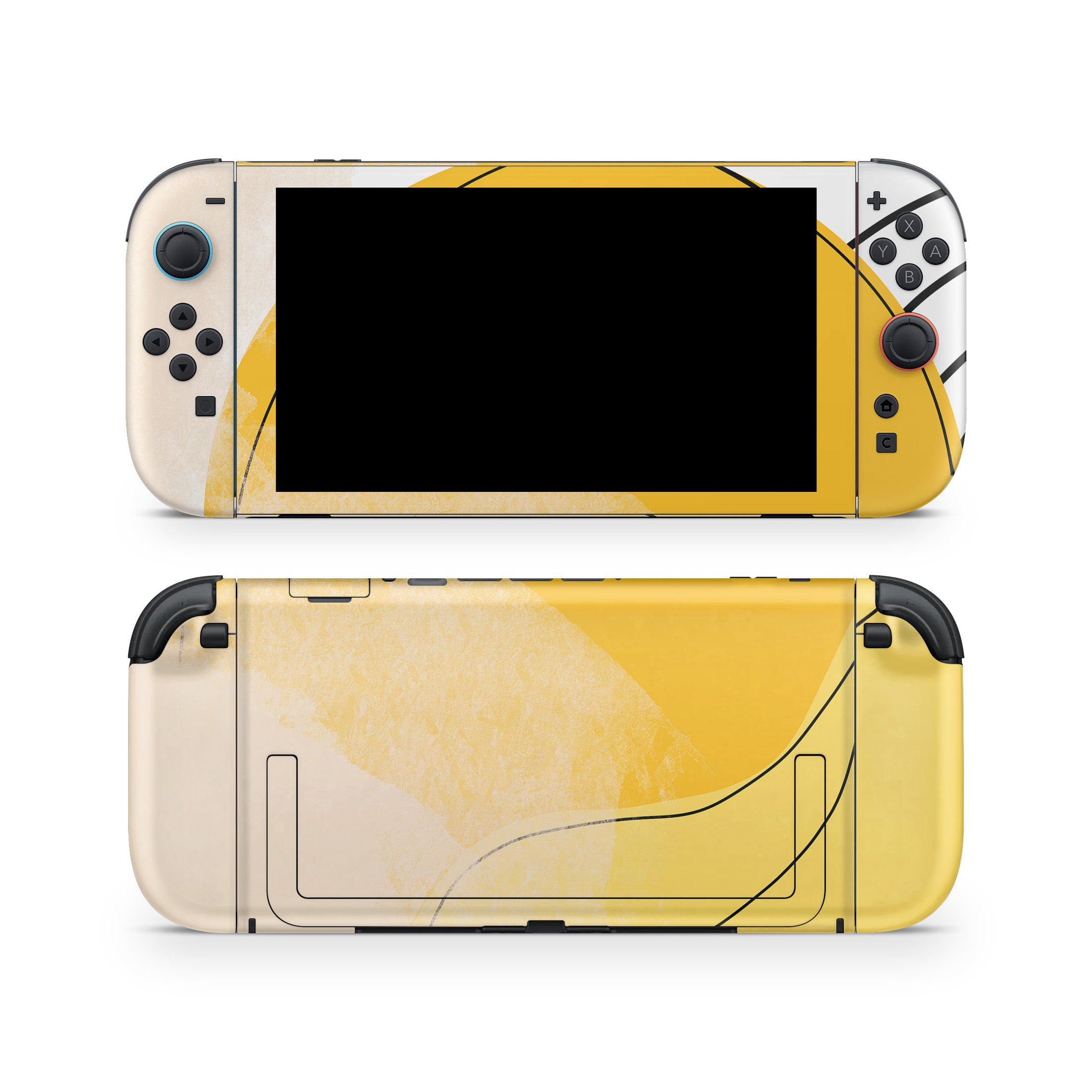 Abstract Yellow - Nintendo Switch 2 Skin