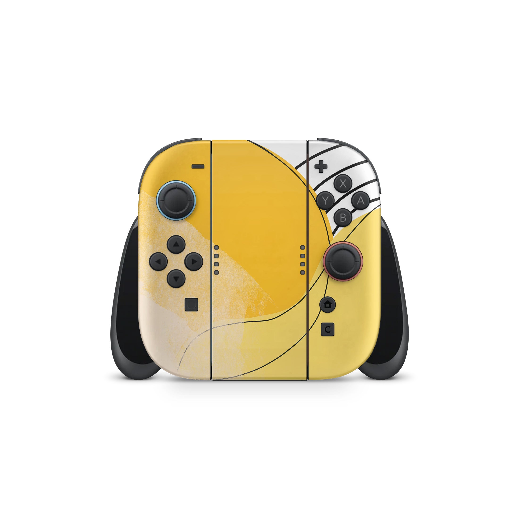 Abstract Yellow - Nintendo Switch 2 Skin