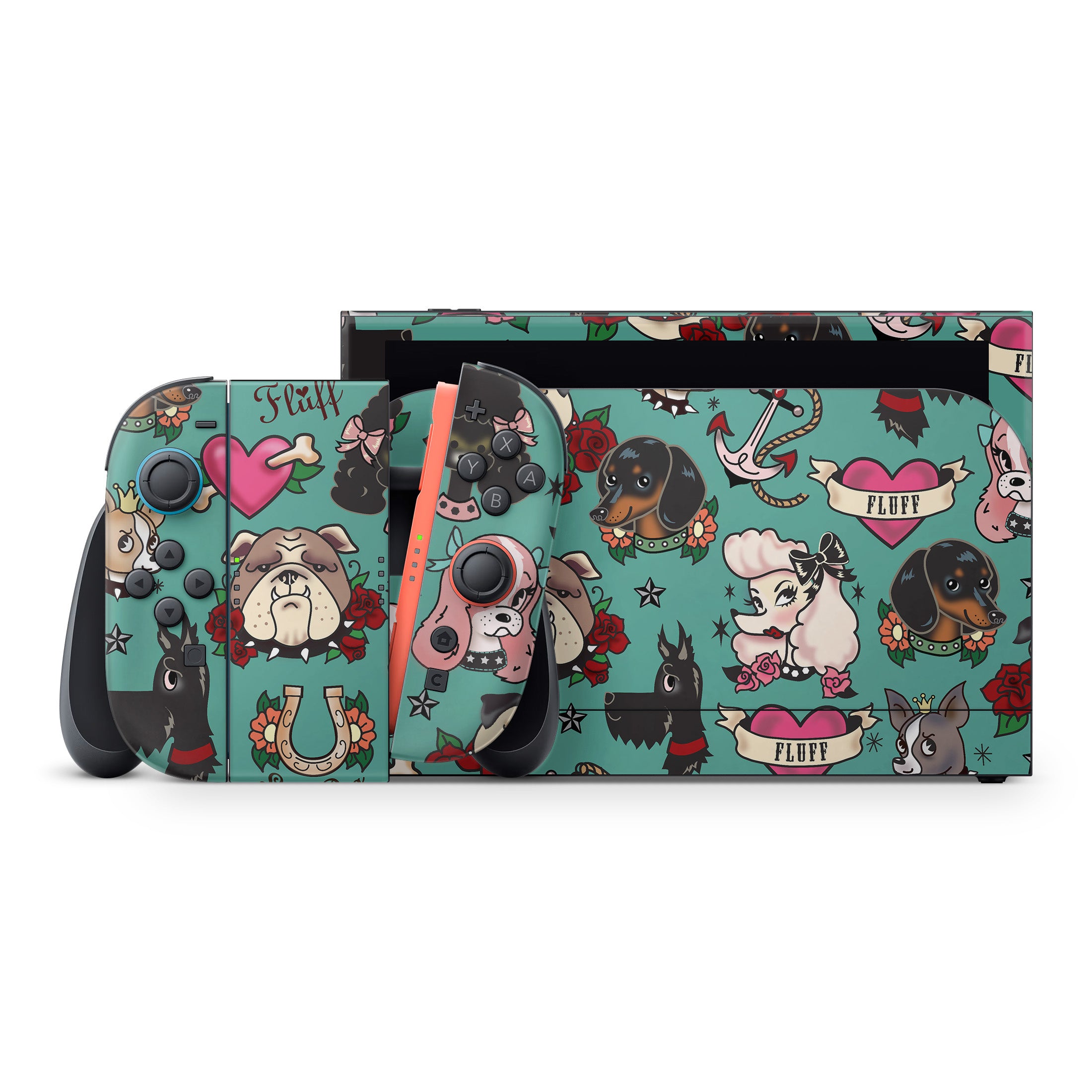 Tattoo Dogs - Nintendo Switch 2 Skin
