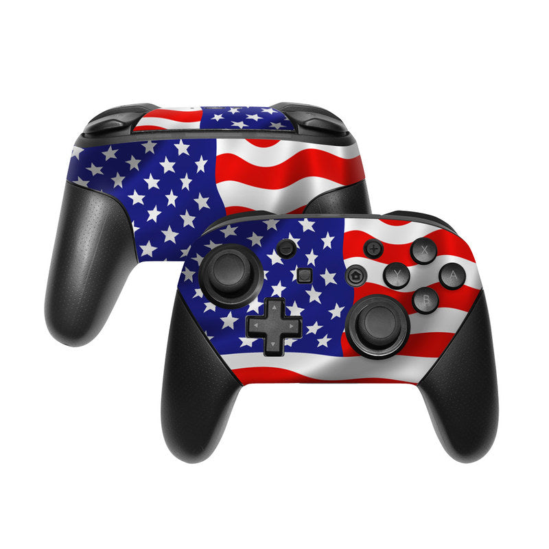 USA Flag - Nintendo Switch Pro Controller Skin