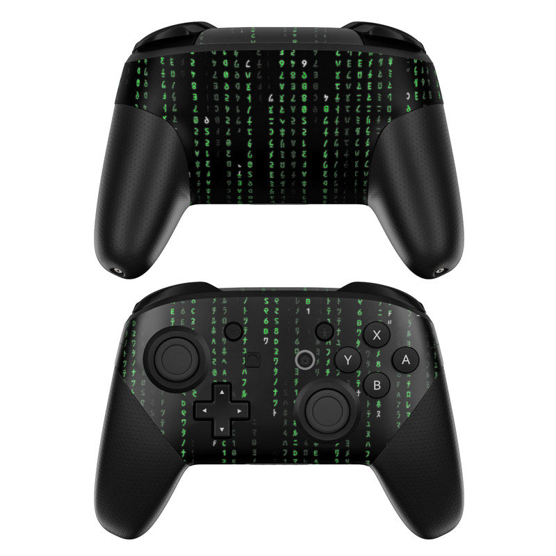 Matrix Style Code - Nintendo Switch Pro Controller Skin