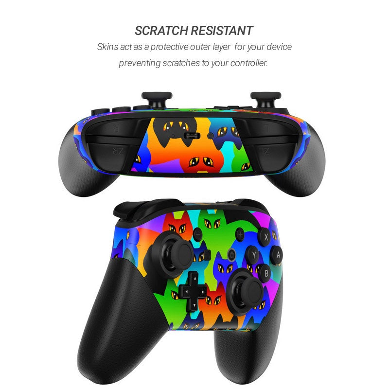 Rainbow Cats - Nintendo Switch Pro Controller Skin