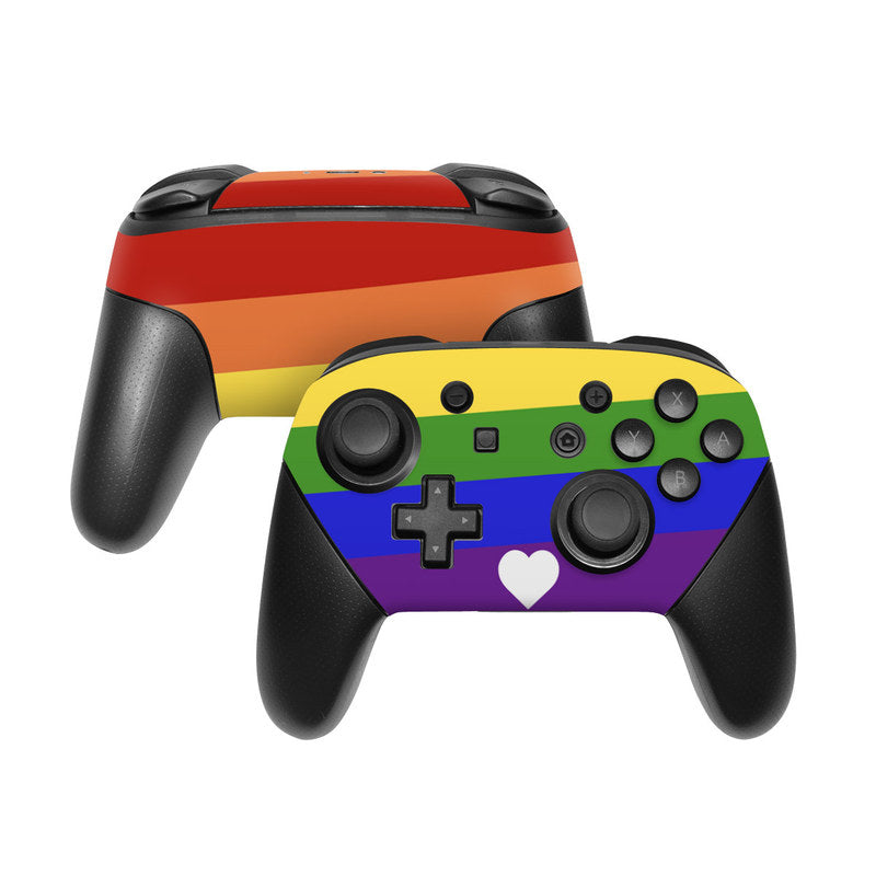 Rainbow Stripe - Nintendo Switch Pro Controller Skin