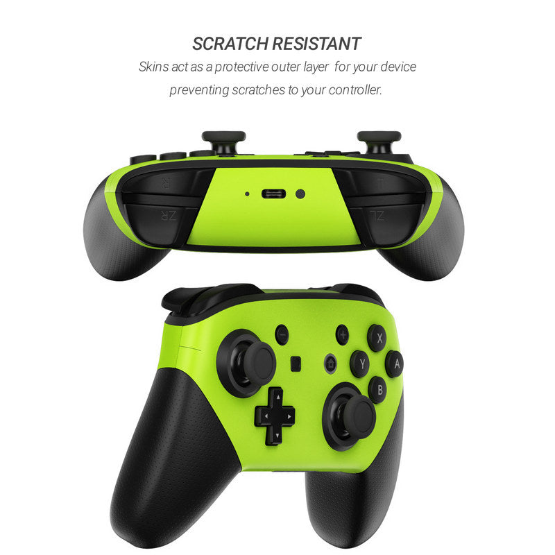 Solid State Lime - Nintendo Switch Pro Controller Skin