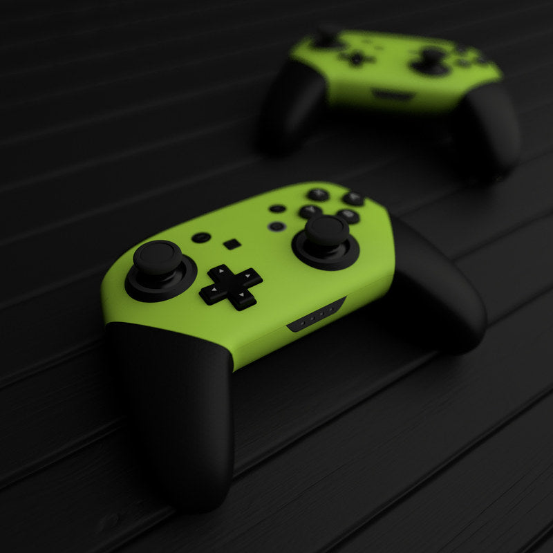 Solid State Lime - Nintendo Switch Pro Controller Skin