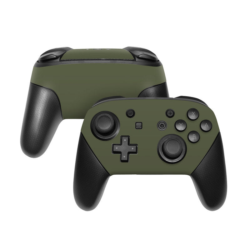 Solid State Olive Drab - Nintendo Switch Pro Controller Skin