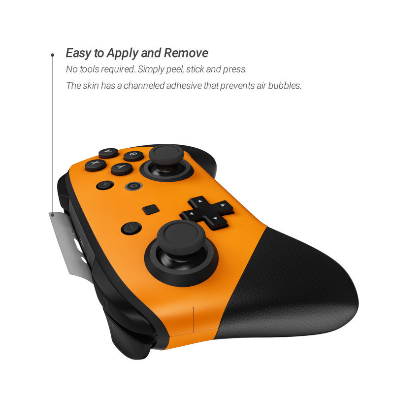 Solid State Orange - Nintendo Switch Pro Controller Skin