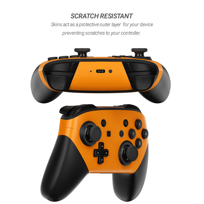 Solid State Orange - Nintendo Switch Pro Controller Skin