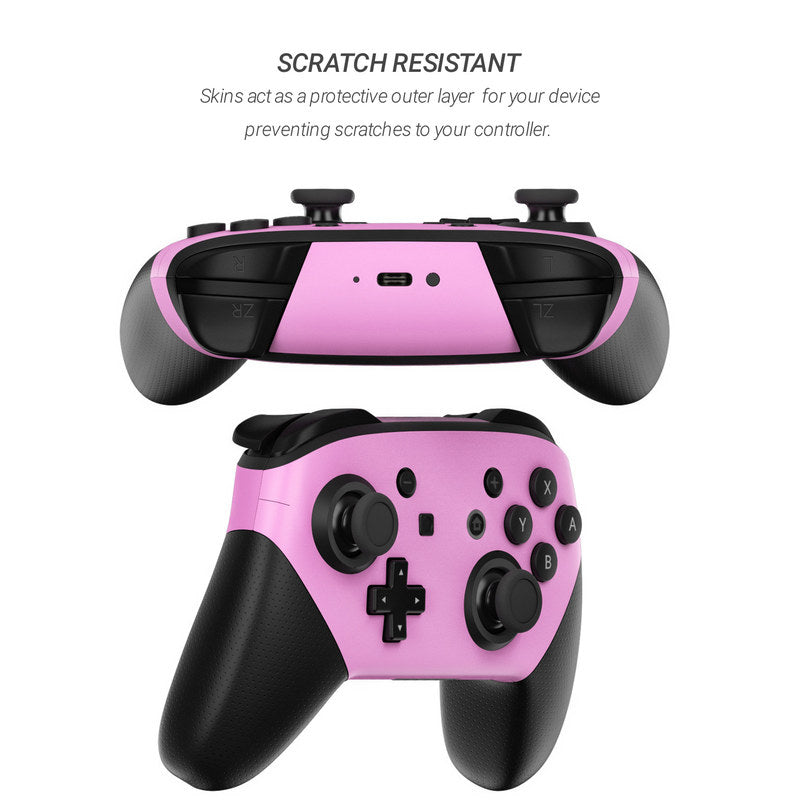 Solid State Pink - Nintendo Switch Pro Controller Skin