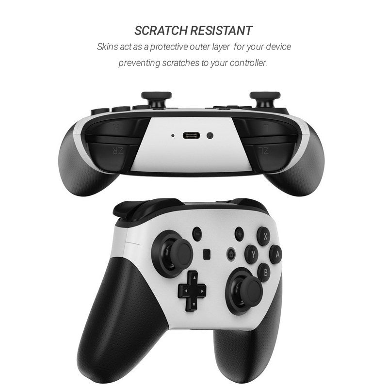 Solid State White - Nintendo Switch Pro Controller Skin