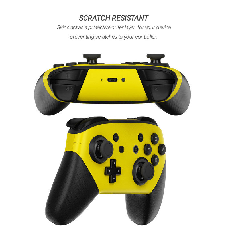 Solid State Yellow - Nintendo Switch Pro Controller Skin