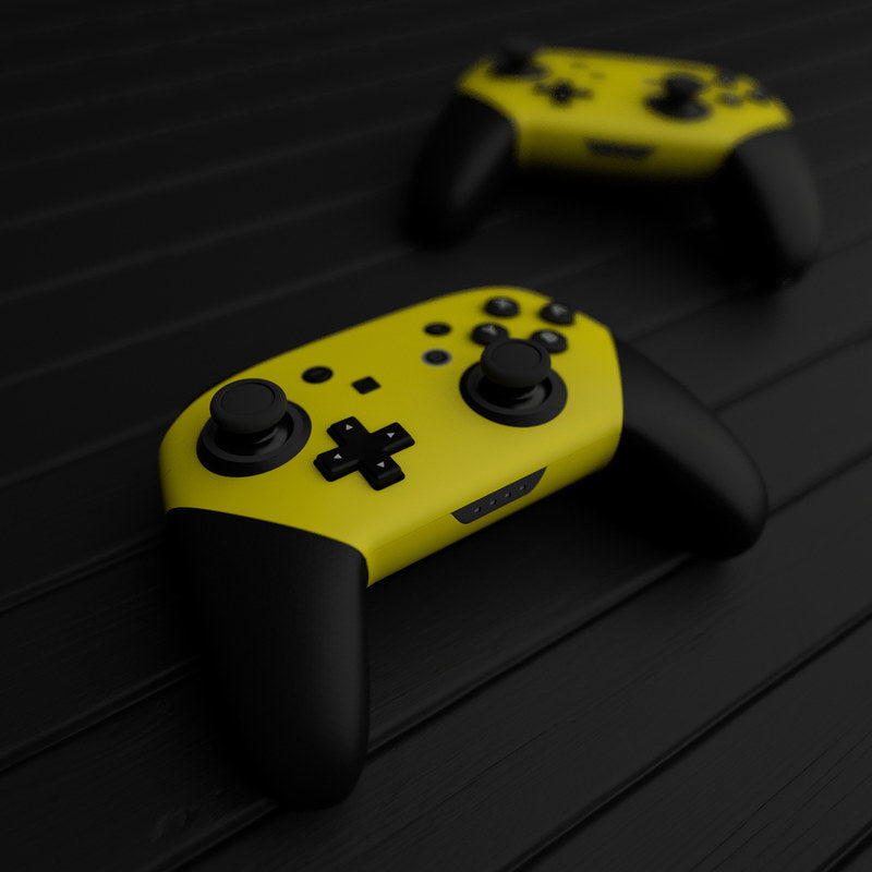 Solid State Yellow - Nintendo Switch Pro Controller Skin