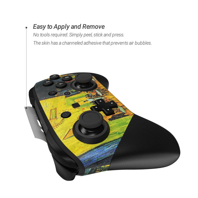 Cafe Terrace At Night - Nintendo Switch Pro Controller Skin