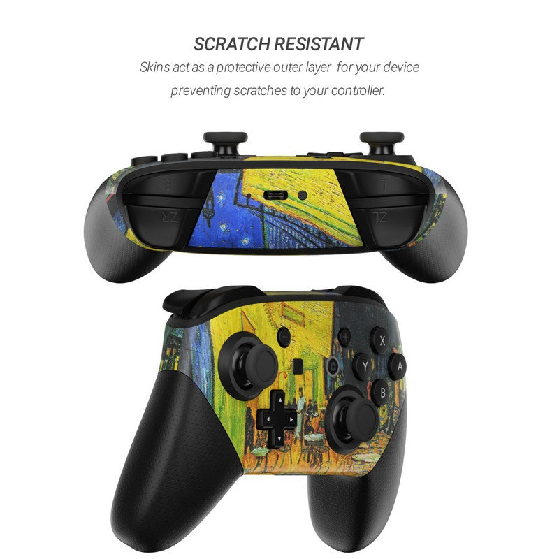 Cafe Terrace At Night - Nintendo Switch Pro Controller Skin
