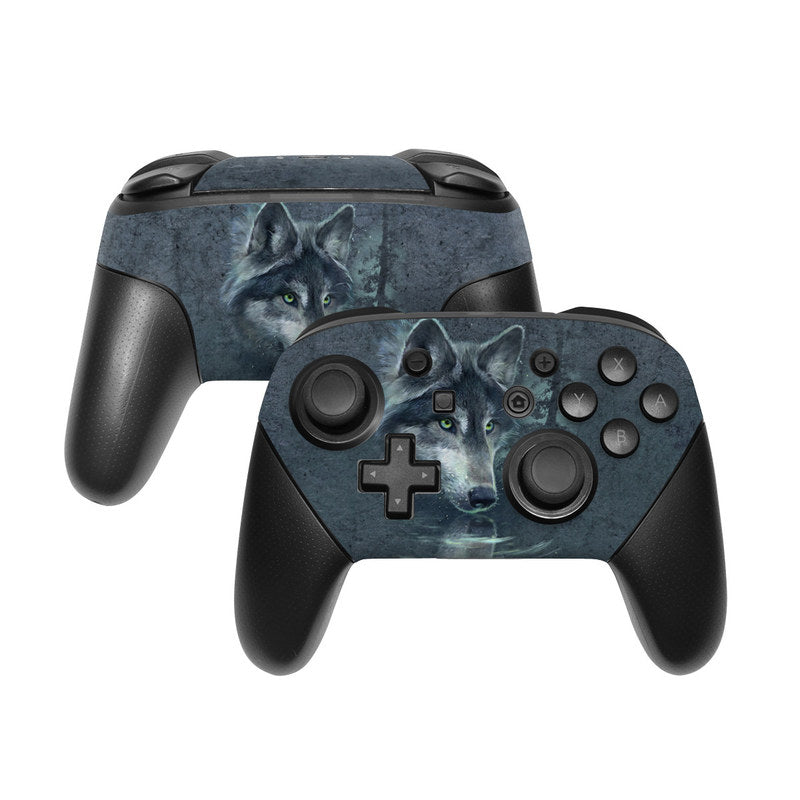 Wolf Controller Wolf Reflection - Nintendo Switch Pro Controller Skin