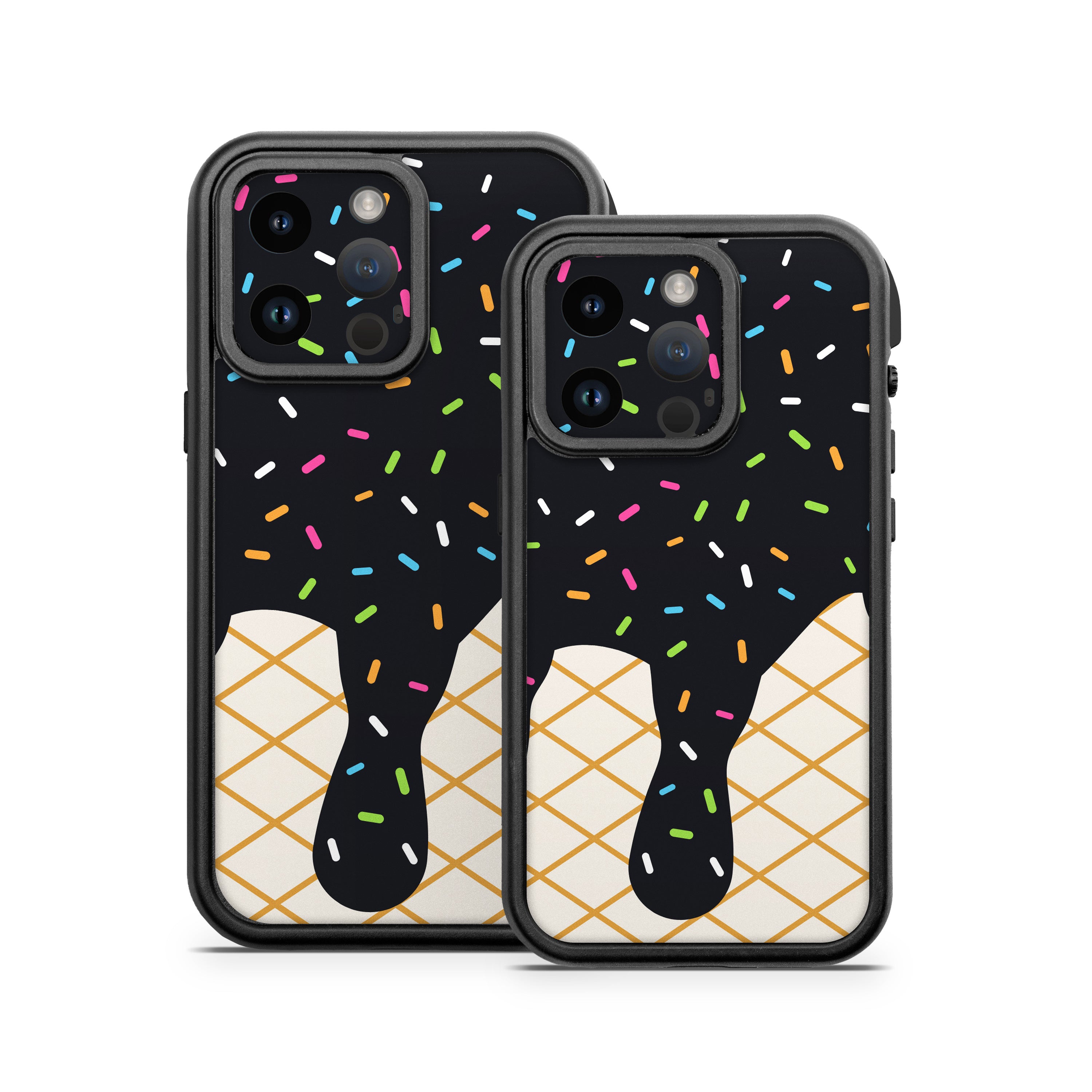 Black Ice Cream Drip - Otterbox Fre iPhone 14 Case Skin
