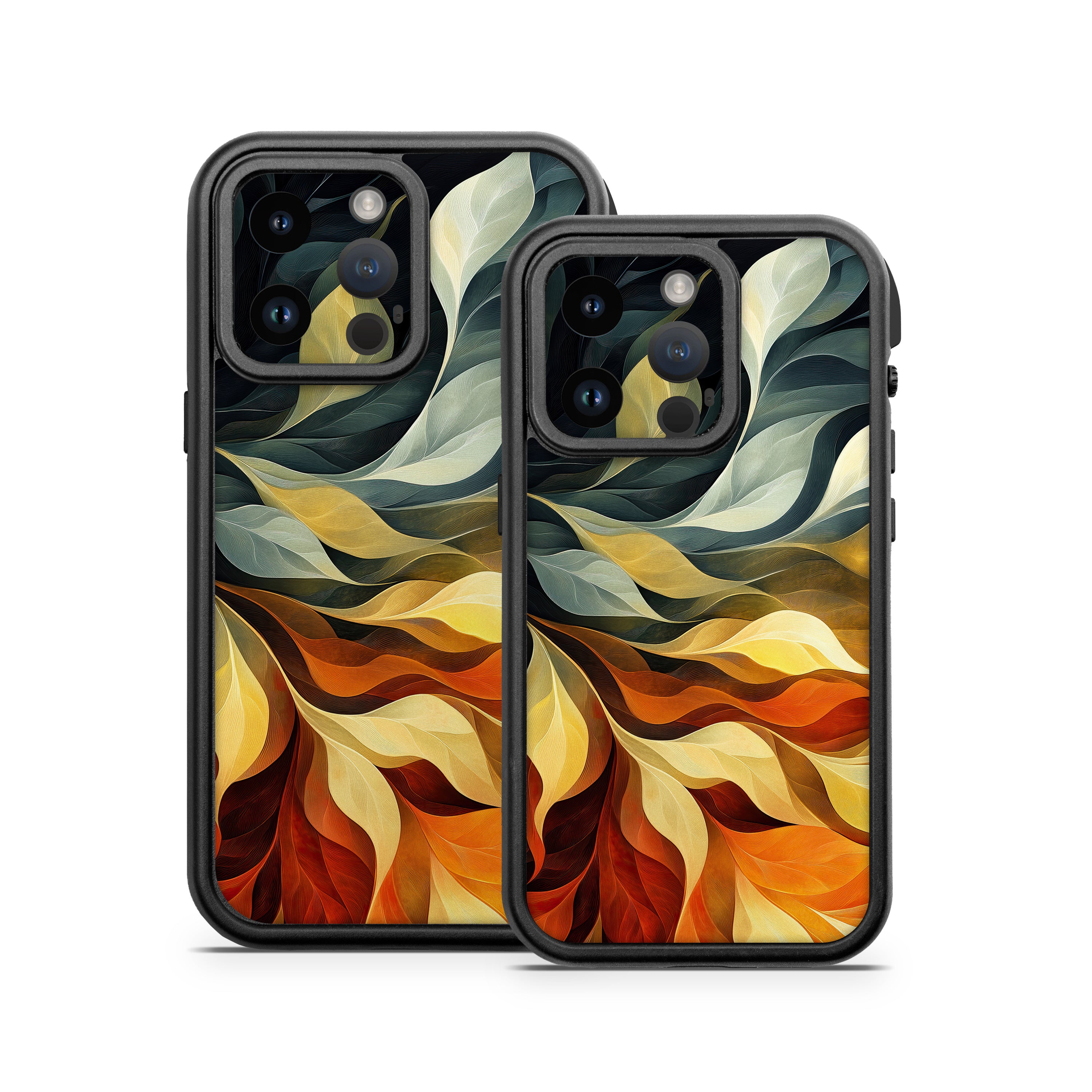 Orange and Charcoal - Otterbox Fre iPhone 14 Case Skin
