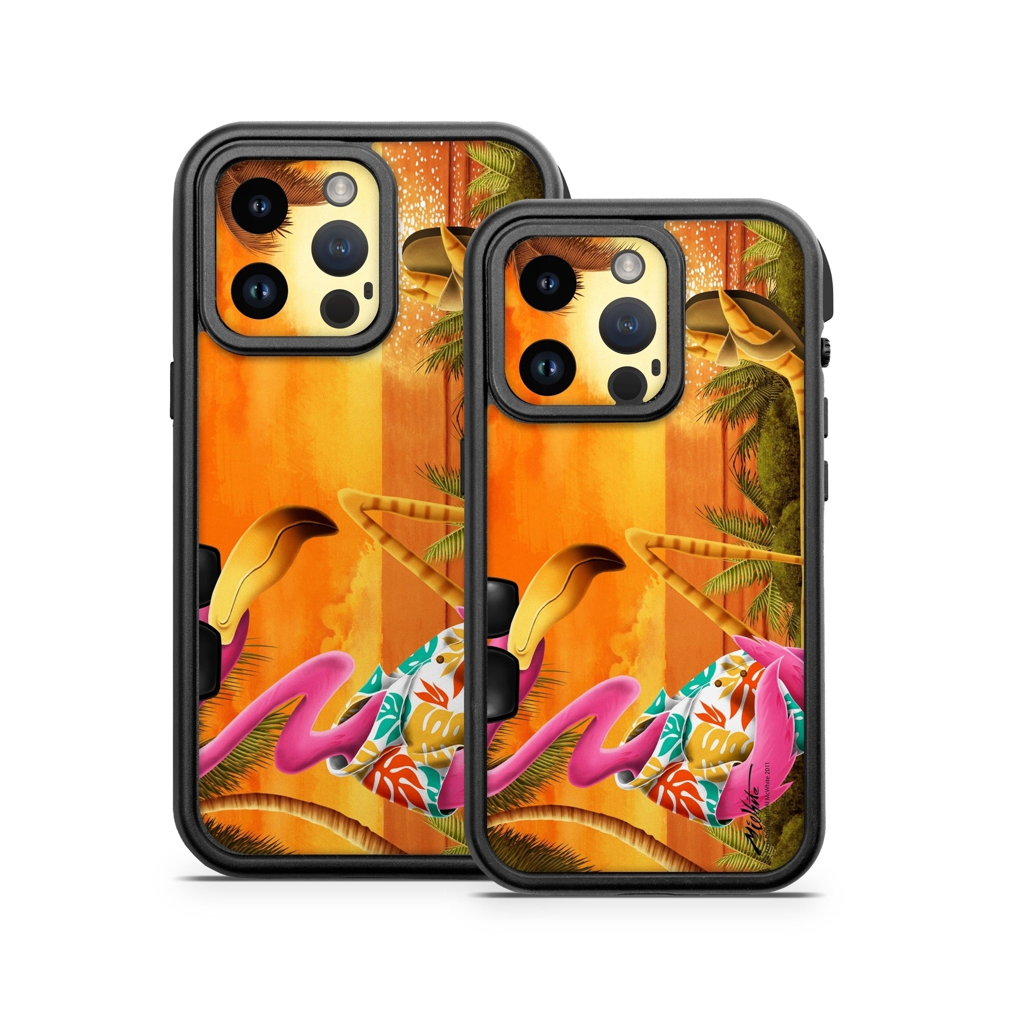 Sunset Flamingo - Otterbox Fre iPhone 14 Case Skin