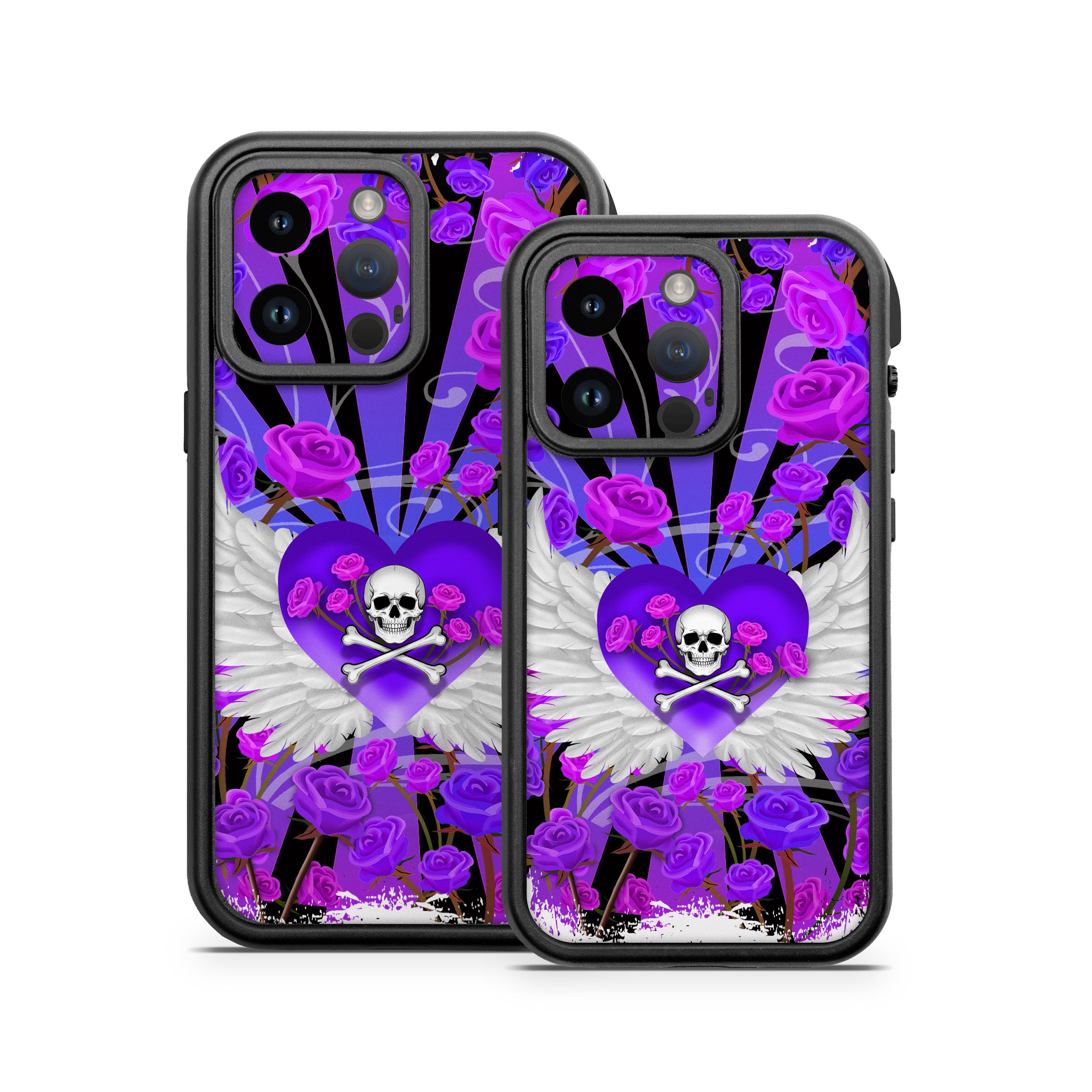 Skull and Roses - Otterbox Fre iPhone 14 Case Skin
