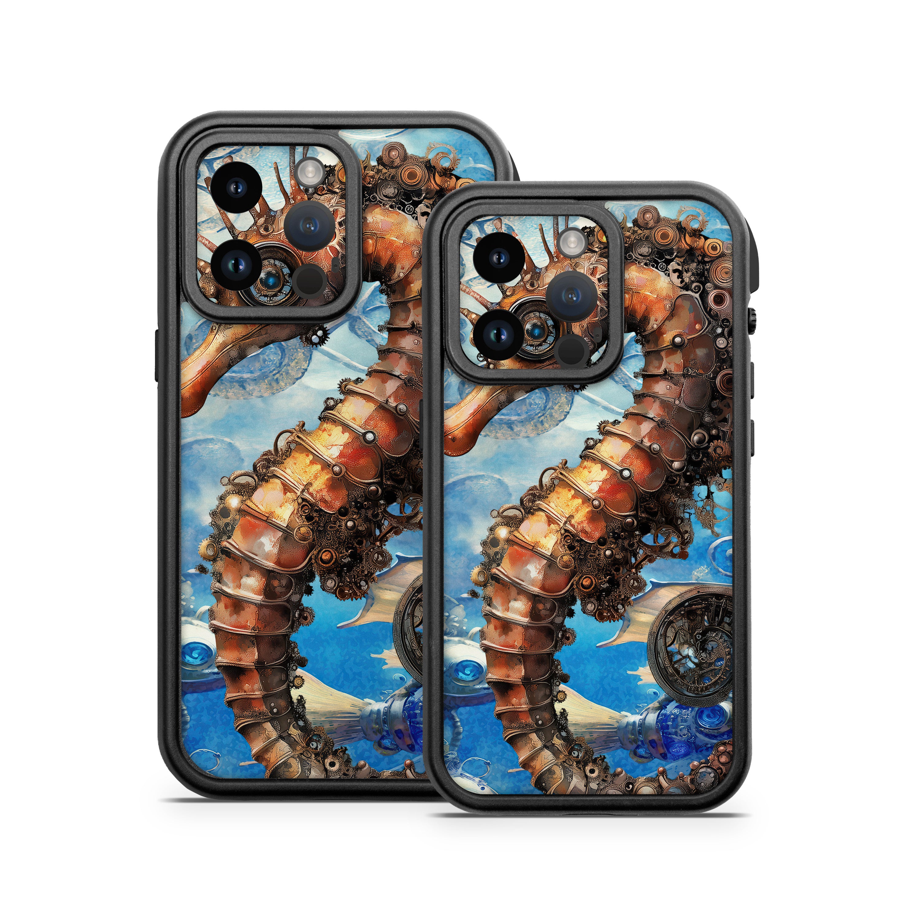 Steampunk Seahorse - Otterbox Fre iPhone 14 Case Skin