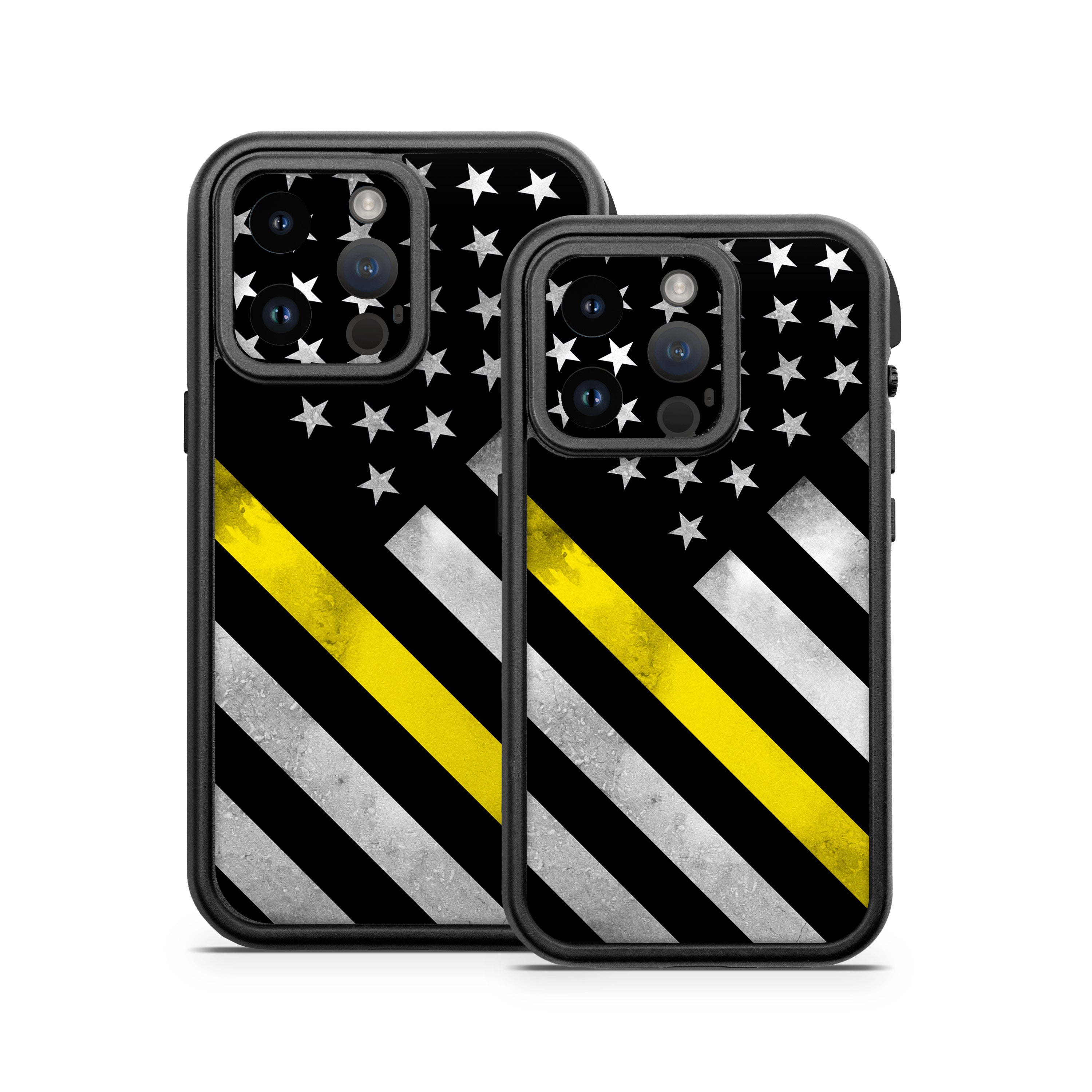 Thin Yellow Line Hero - Otterbox Fre iPhone 14 Case Skin