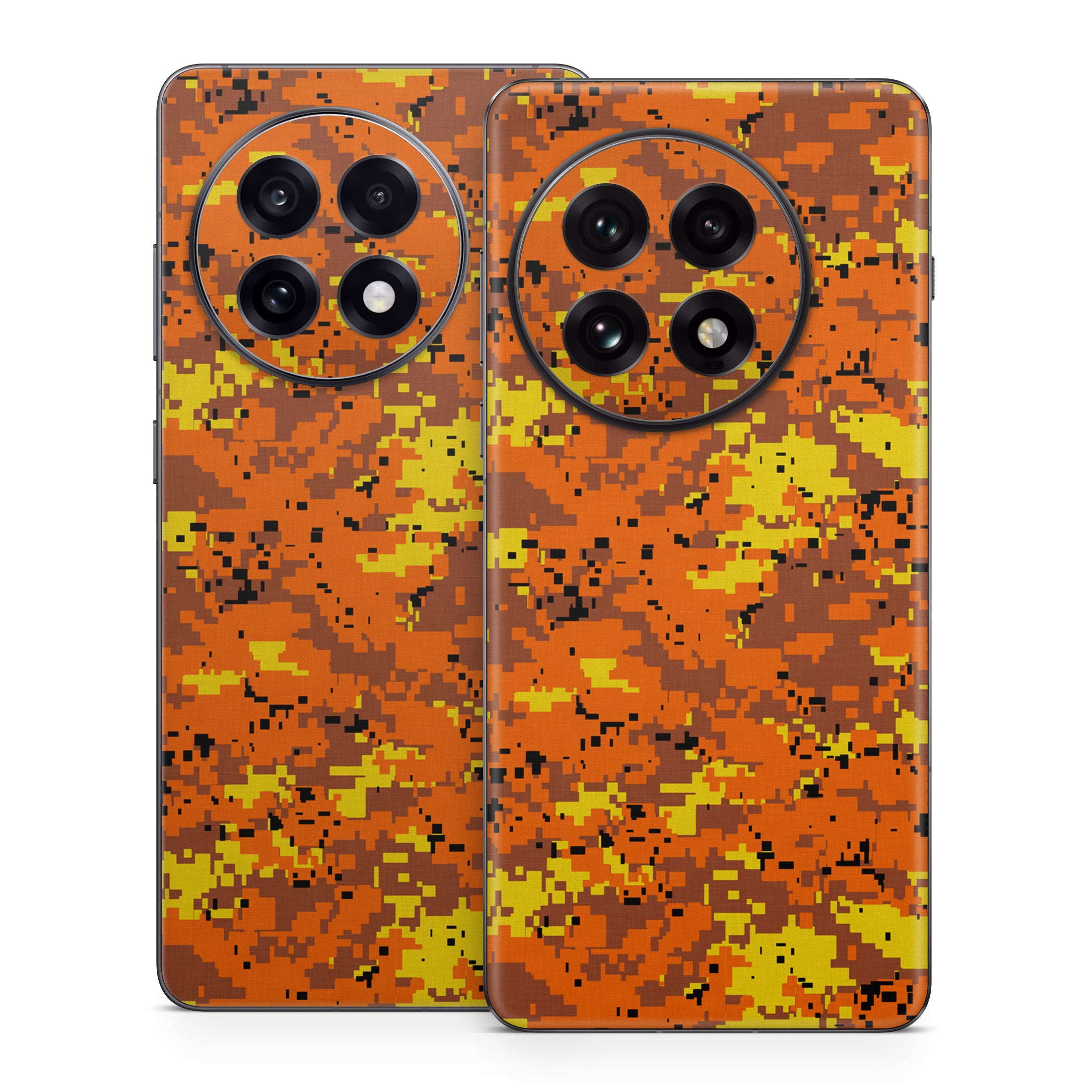 Digital Orange Camo - OnePlus 13 Skin