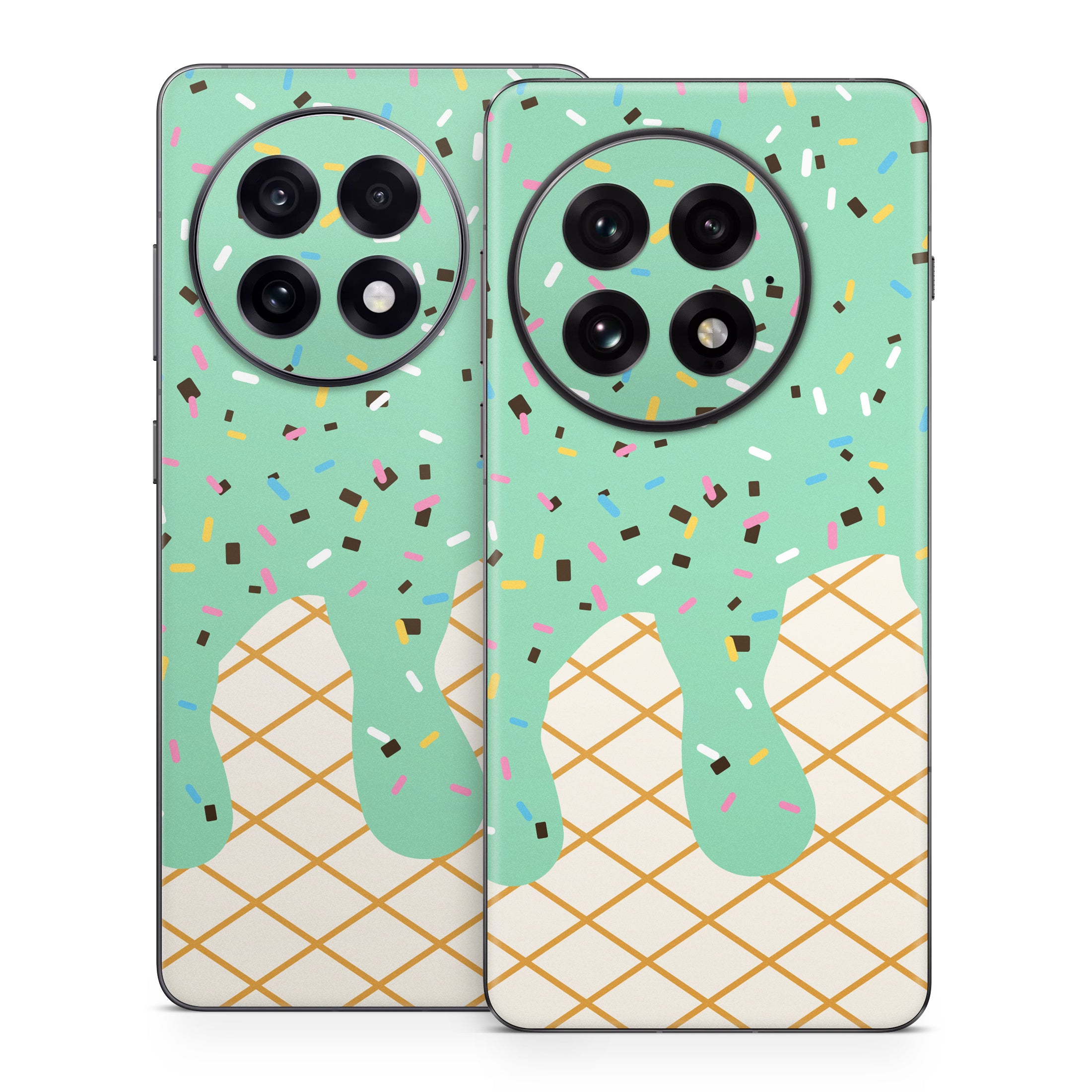 Mint Chocolate Chip Ice Cream Drip - OnePlus 13 Skin