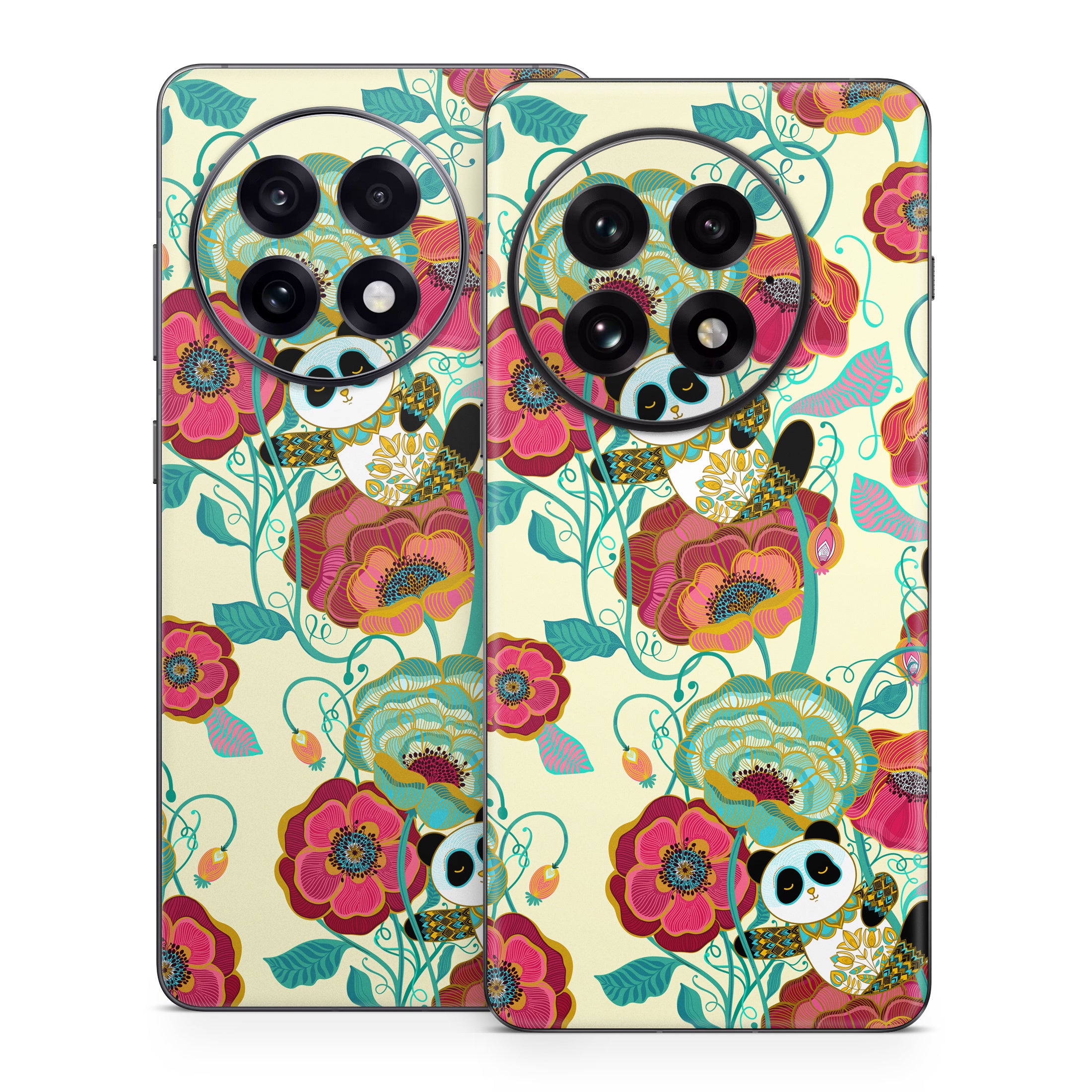 Panda Flowers - OnePlus 13 Skin