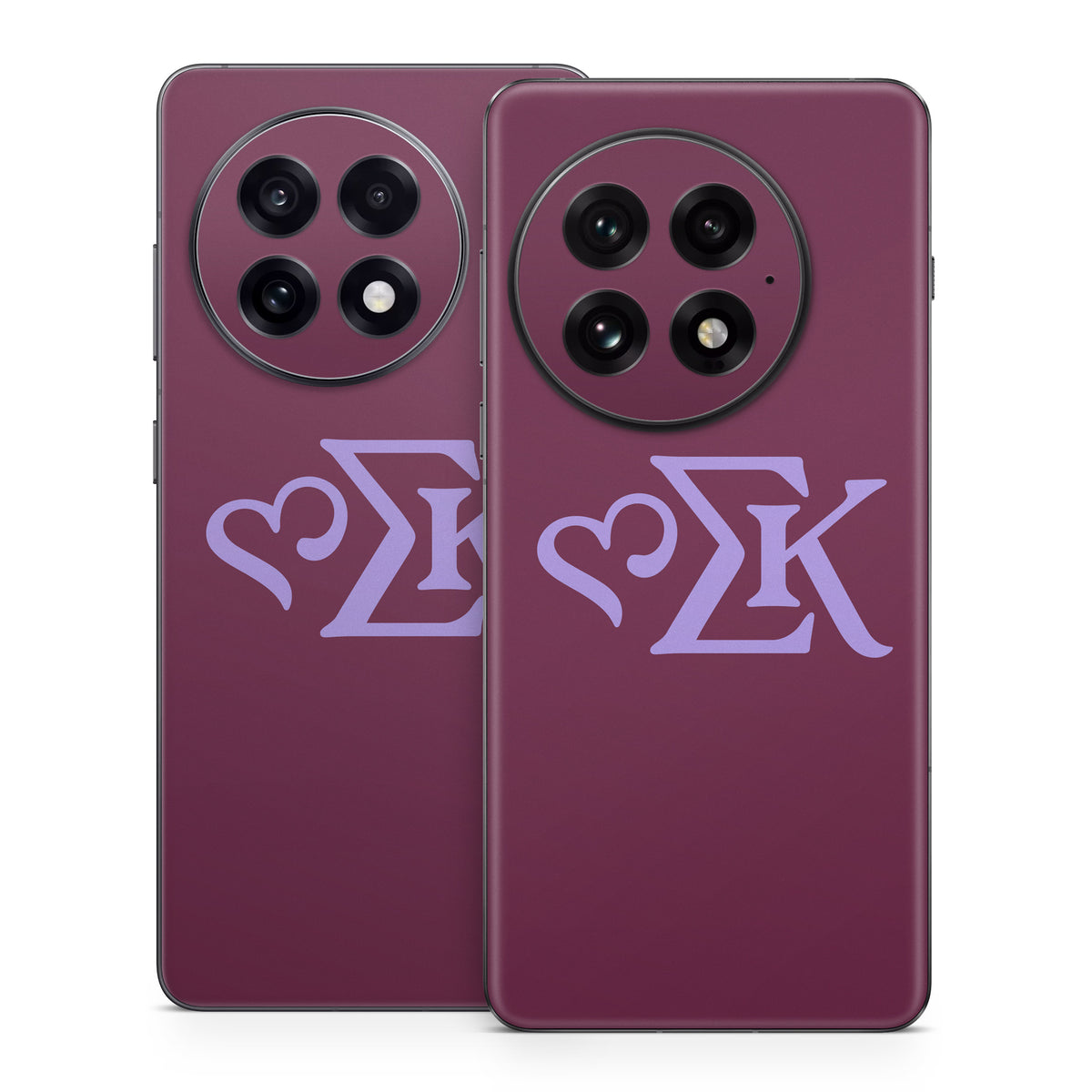 Sigma Kappa Greek Letters Legacy Lavender on Mary Maroon - OnePlus 13 Skin