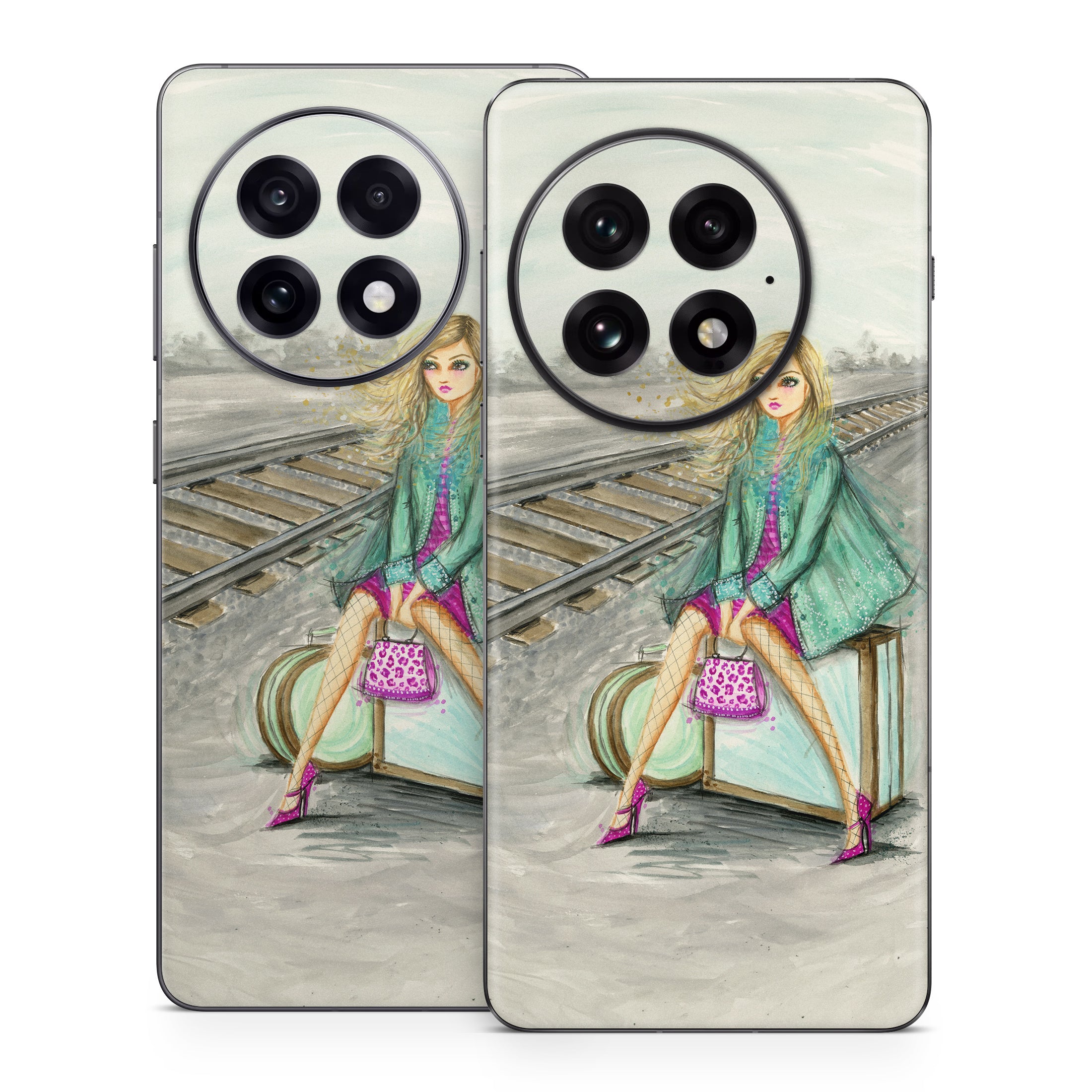 Lulu Waiting by the Train Tracks - OnePlus 13 Skin