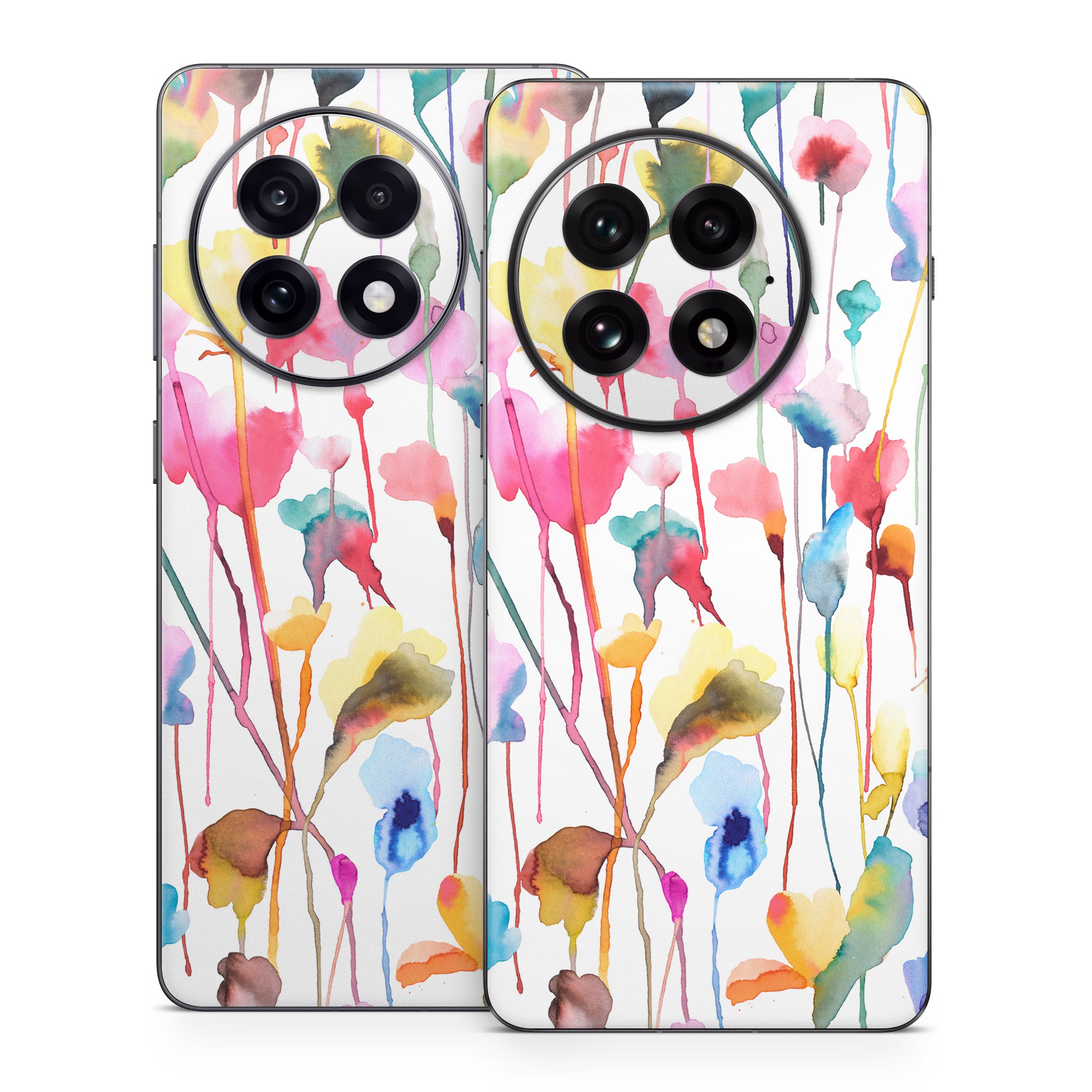 Watercolor Wild Flowers - OnePlus 13 Skin