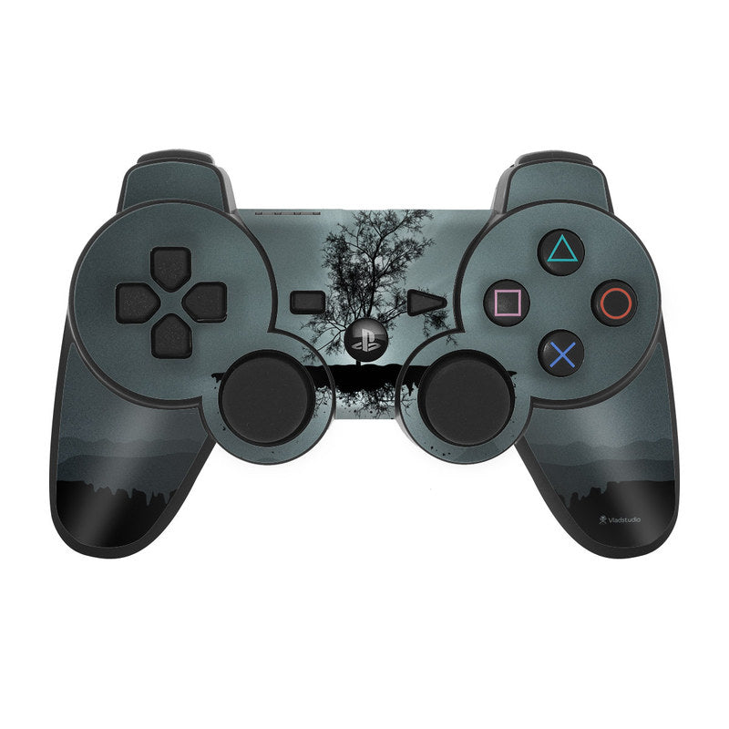 Flying Tree Black - Sony PS3 Controller Skin