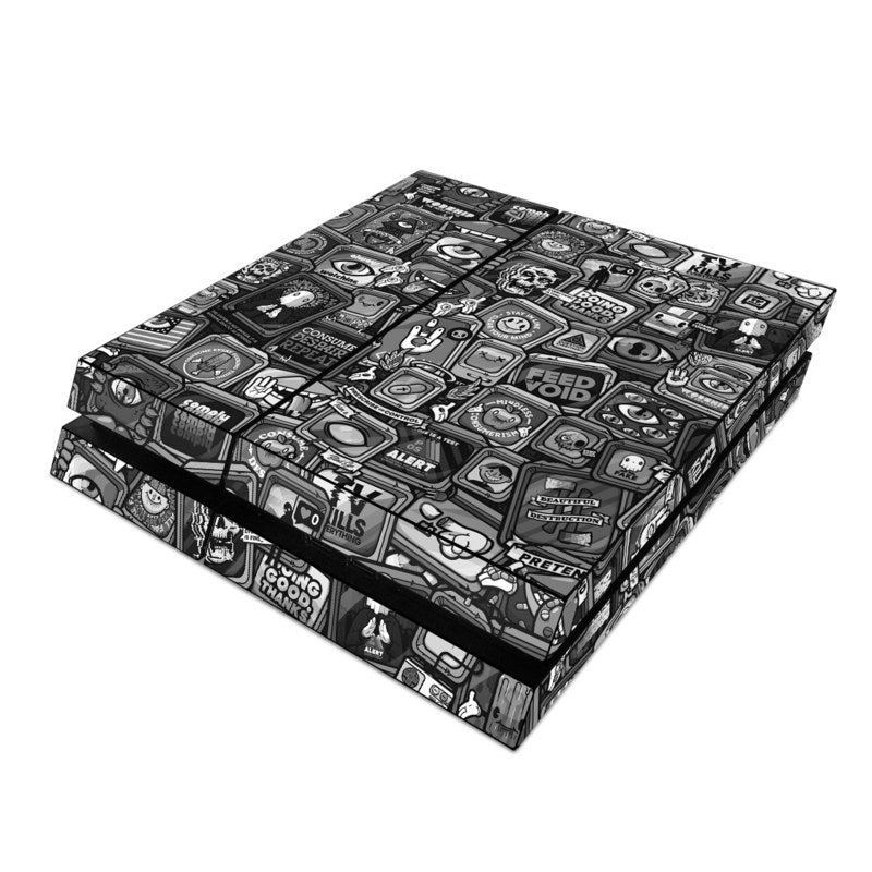 Distraction Tactic B&W - Sony PS4 Skin