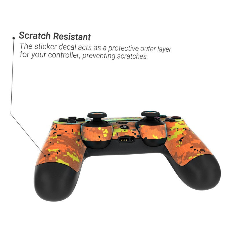 Digital Orange Camo - Sony PS4 Controller Skin