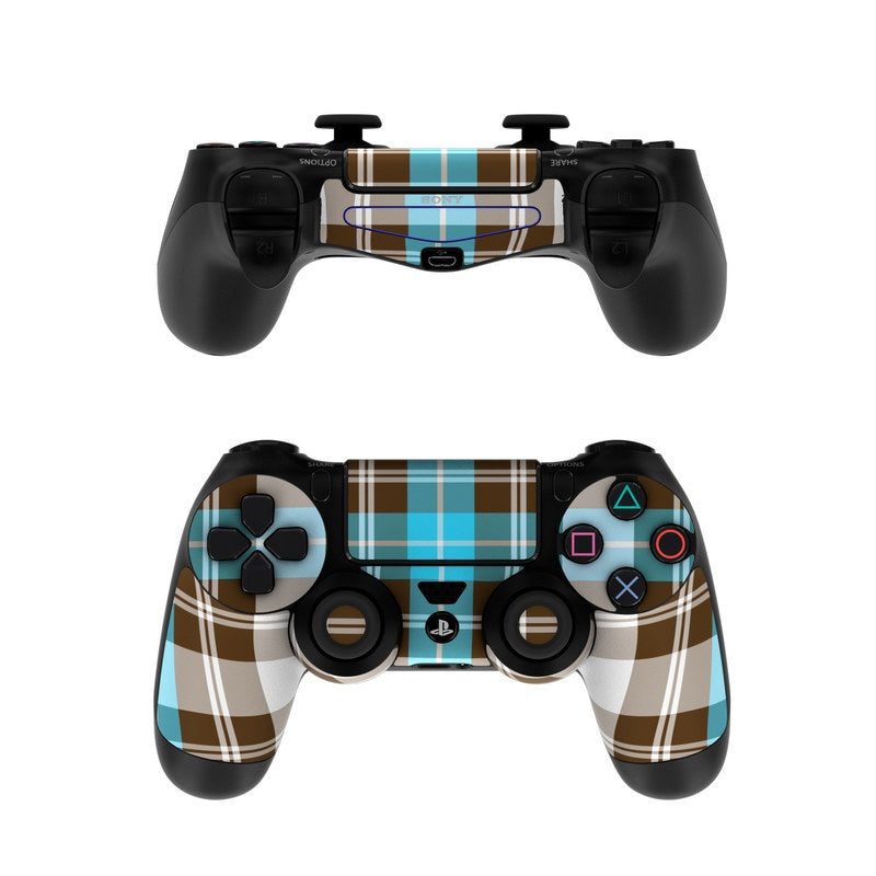 Turquoise Plaid - Sony PS4 Controller Skin