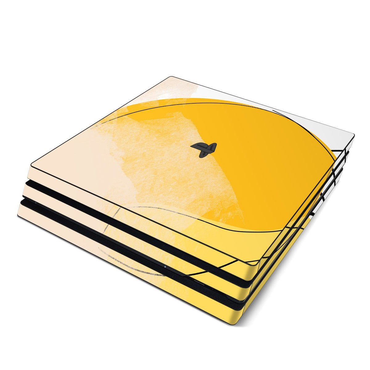 Abstract Yellow - Sony PS4 Pro Skin