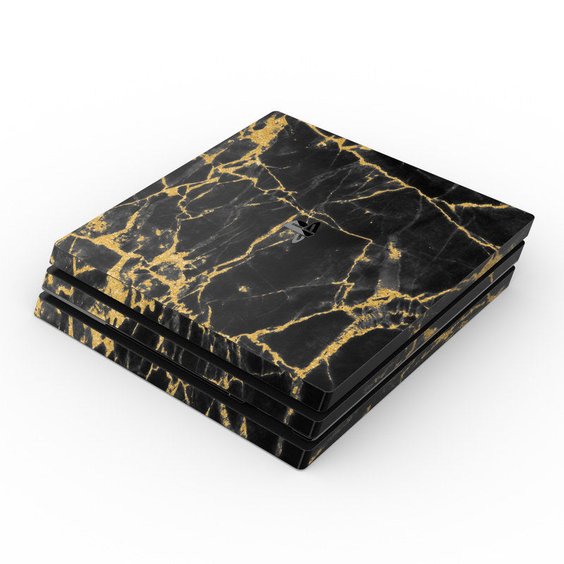 Black Gold Marble - Sony PS4 Pro Skin