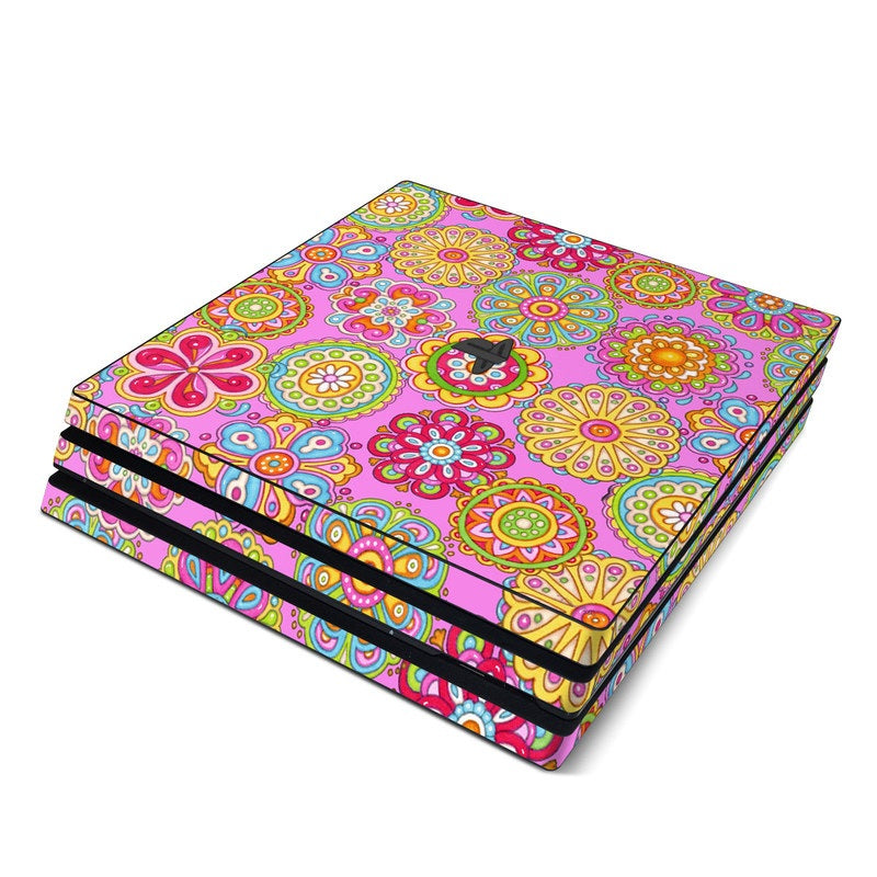 Bright Flowers - Sony PS4 Pro Skin