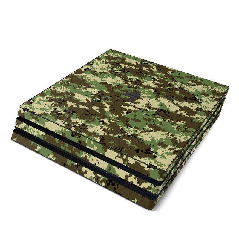Digital Woodland Camo - Sony PS4 Pro Skin